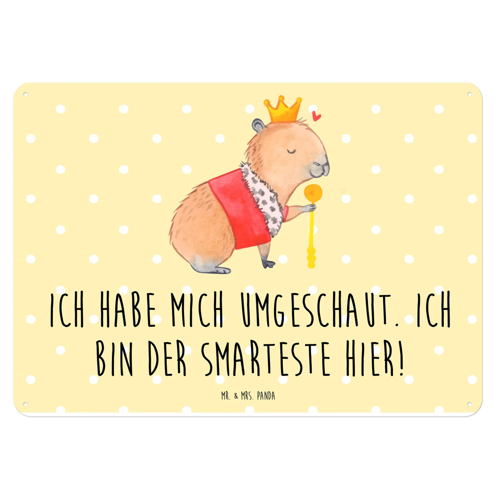 Blechschild Capybara König Blechschild Groß, Türschild Metall, Wandschild Metall, Blechschild Büro, Blechschild Für Männer, Blechschild Küche, Blechschild Zum Aufhängen, Blechschild Für Frauen, Blechschild, Dekoschild Metall, Tiere, Gute Laune, Tiermotive, Lustige Sprüche, König, Capybara
