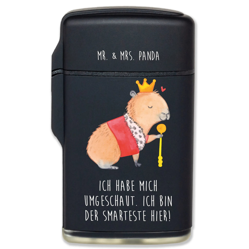Lighter Capybara King small animals, cute, funny, cute animal motives, hand drawn, small world, funny sayings, good mood, happy, gifts, gift ideas, special gifts, animal lover, card