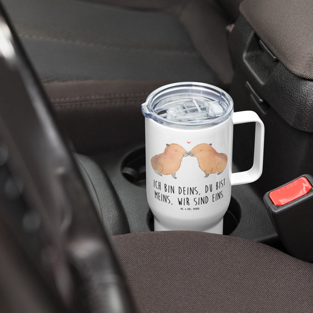 XXL Thermobecher Capybara Liebe XL Reisetasse, Autobecher, Jumbo Becher, Reisebecher, XL Thermobecher, Großer Thermobecher, Tiere, Tiermotive, Gute Laune, Lustige Sprüche, Herzlich, Liebesspruch, Capybara, Beziehung, Partnertiere, Valentinstag, Romantisches Geschenk, Kuschel Capybaras, Verliebt, Tierliebe, Du Bist Meins, Liebe, Ich Bin Deins, Paar, Ehejubiläum, Verschmolzen, Geschenkidee, Jahrestag, Liebesbeweis, Handgezeichnet