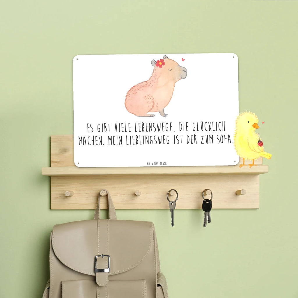 Tin sign Capybara flower Türschild Metall, Blechschild Büro, Blechschild Für Frauen, Blechschild Für Männer, Blechschild Groß, Dekoschild Metall, Blechschild Zum Aufhängen, Wandschild Metall, Blechschild Küche, Blechschild, Tiere, Gute Laune, Tiermotive, Lustige Sprüche, Capybara