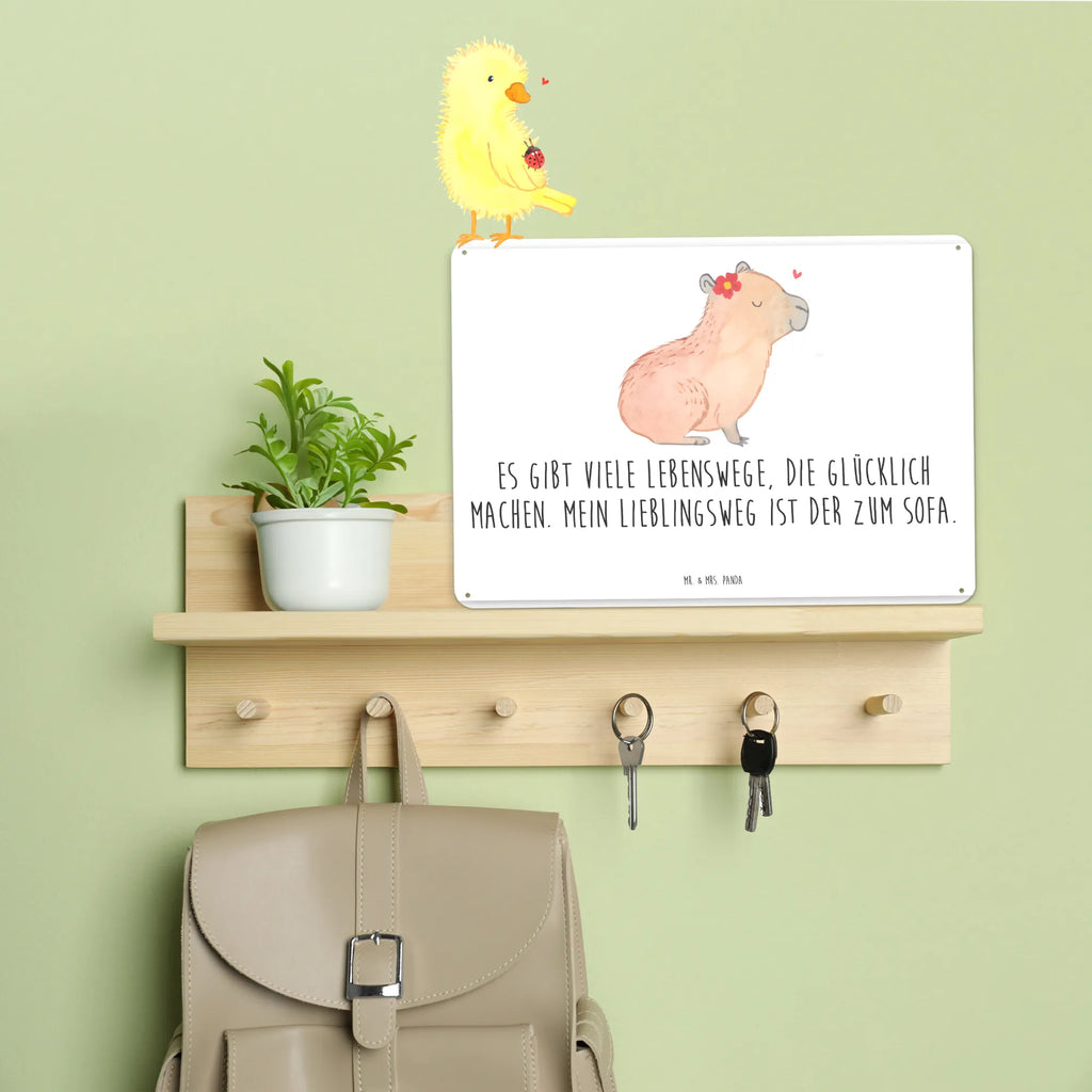 Tin sign Capybara flower Türschild Metall, Blechschild Büro, Blechschild Für Frauen, Blechschild Für Männer, Blechschild Groß, Dekoschild Metall, Blechschild Zum Aufhängen, Wandschild Metall, Blechschild Küche, Blechschild, Tiere, Gute Laune, Tiermotive, Lustige Sprüche, Capybara