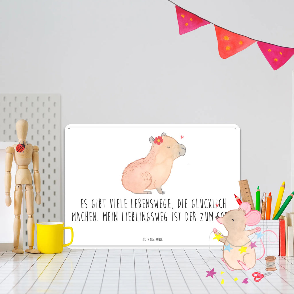 Tin sign Capybara flower Türschild Metall, Blechschild Büro, Blechschild Für Frauen, Blechschild Für Männer, Blechschild Groß, Dekoschild Metall, Blechschild Zum Aufhängen, Wandschild Metall, Blechschild Küche, Blechschild, Tiere, Gute Laune, Tiermotive, Lustige Sprüche, Capybara