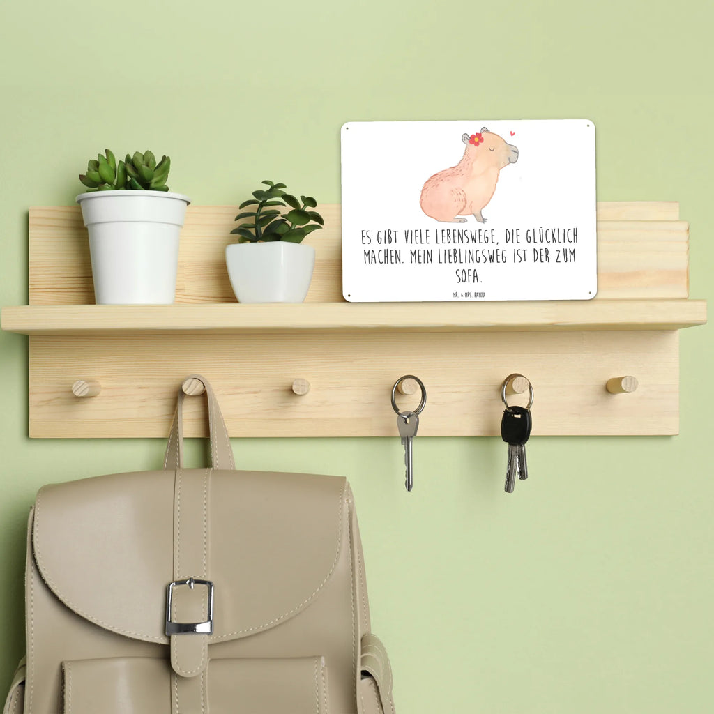 Tin sign Capybara flower Türschild Metall, Blechschild Büro, Blechschild Für Frauen, Blechschild Für Männer, Blechschild Groß, Dekoschild Metall, Blechschild Zum Aufhängen, Wandschild Metall, Blechschild Küche, Blechschild, Tiere, Gute Laune, Tiermotive, Lustige Sprüche, Capybara
