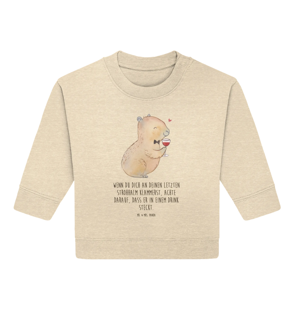 Organic Baby Pullover Capybara wine Baby Bullover, Baby Sweatshirt, Tiermotive, Lustige Sprüche, Tiere, Gute Laune, Capybara Kunstwerk, Heiterer Capybara, Liebe Zum Wein Spruch, Capybara Zeichnung, Weintrinkendes Nagetier, Capybara Weinflasche, Adrette Tiere, Weinliebhaber Geschenk, Wein Spaßbild, Handgezeichnetes Capybara, Stilvolles Capybara, Geschenk für Weinkenner, Panda Handzeichnung