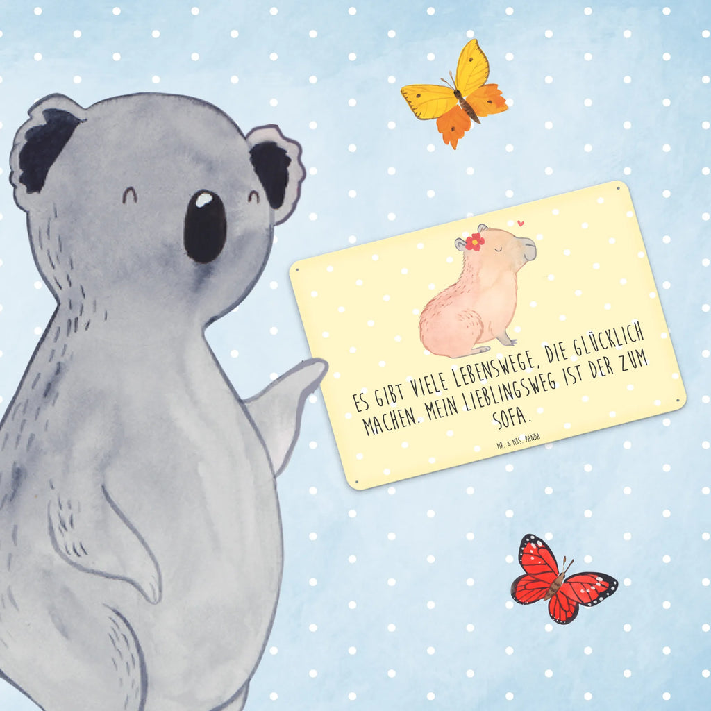 Tin sign Capybara flower Türschild Metall, Blechschild Büro, Blechschild Für Frauen, Blechschild Für Männer, Blechschild Groß, Dekoschild Metall, Blechschild Zum Aufhängen, Wandschild Metall, Blechschild Küche, Blechschild, Tiere, Gute Laune, Tiermotive, Lustige Sprüche, Capybara