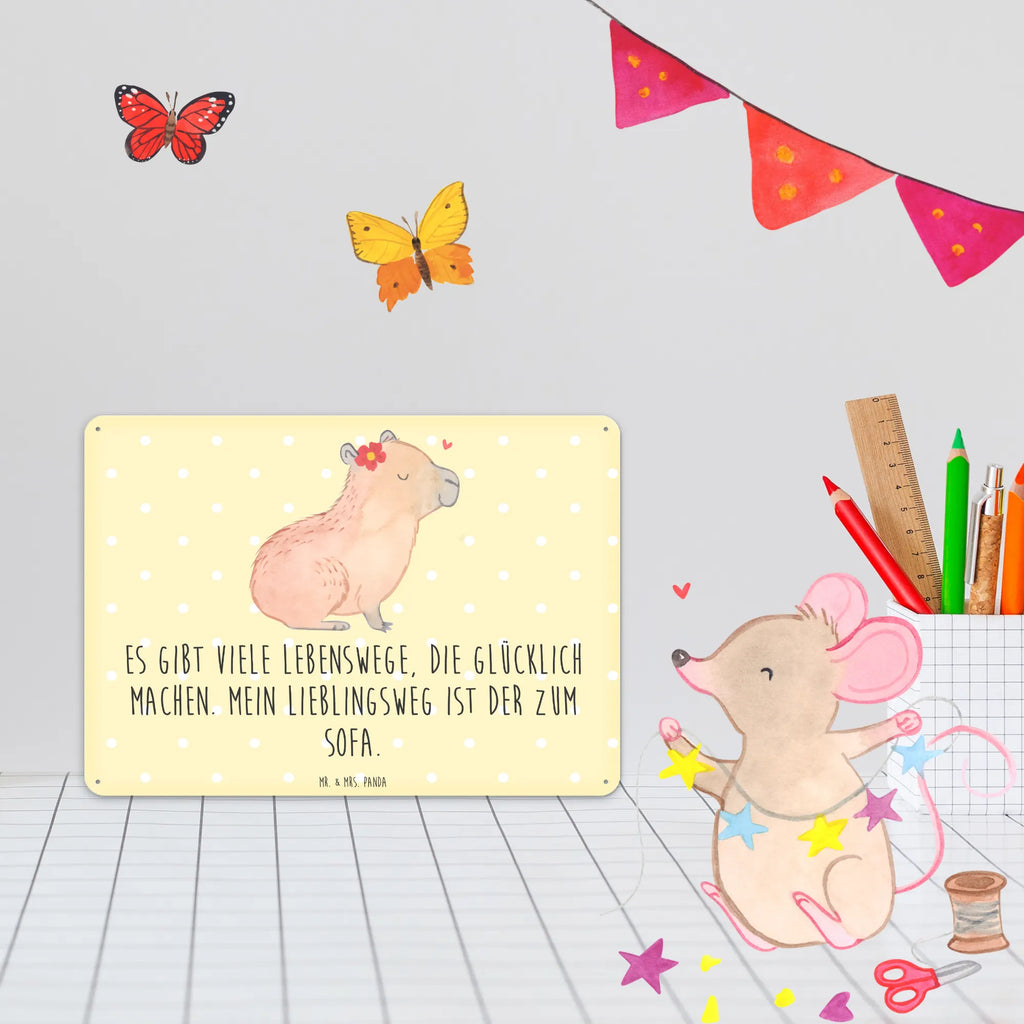 Tin sign Capybara flower Türschild Metall, Blechschild Büro, Blechschild Für Frauen, Blechschild Für Männer, Blechschild Groß, Dekoschild Metall, Blechschild Zum Aufhängen, Wandschild Metall, Blechschild Küche, Blechschild, Tiere, Gute Laune, Tiermotive, Lustige Sprüche, Capybara