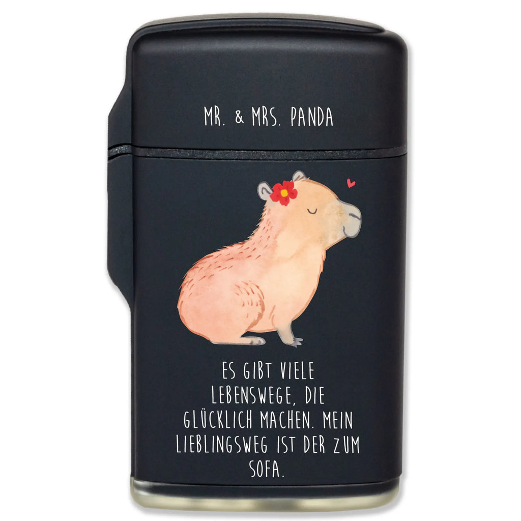 Zapalniczka Kapibara kwiat Motywy zwierzęce, dobra energia, zabawne powiedzonka, zwierzęta