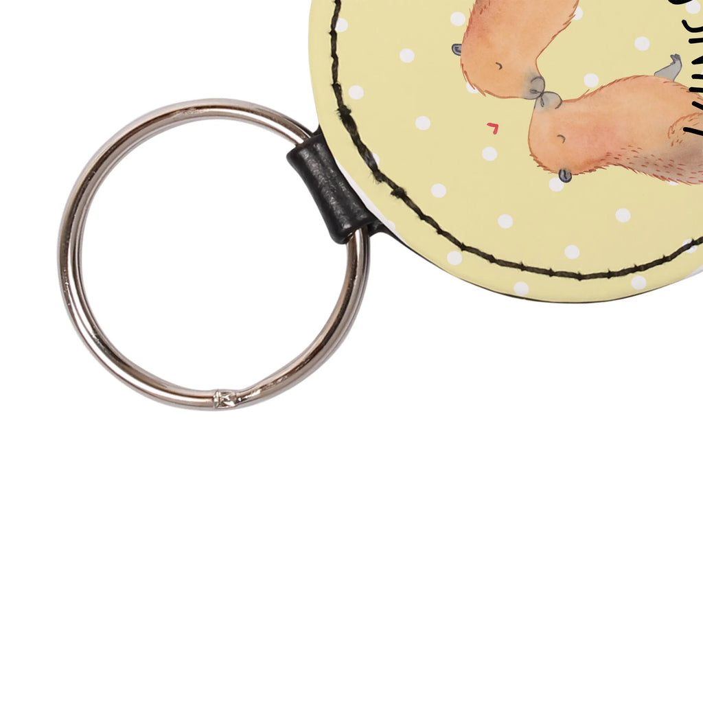 Personalised key ring Capybara love small animals, cute, funny, cute animal motives, hand drawn, small world, funny sayings, good mood, happy, gifts, gift ideas, special gifts, animal lover, card