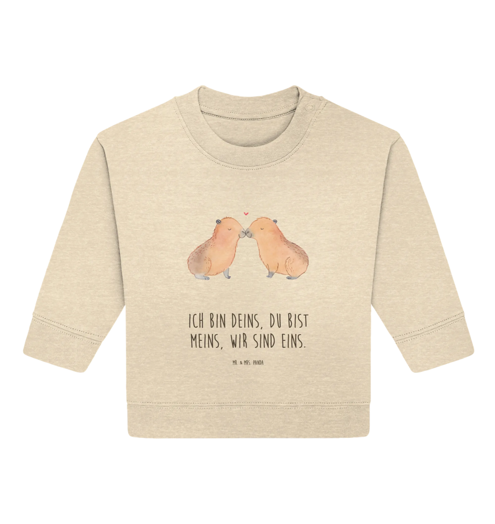 Organic Baby Pullover Capybara love Baby Sweatshirt, Baby Bullover, Tiermotive, Lustige Sprüche, Tiere, Gute Laune, Liebesbeweis, Tierliebe, Ich Bin Deins, Verschmolzen, Handgezeichnet, Valentinstag, Geschenkidee, Paar, Ehejubiläum, Romantisches Geschenk, Liebesspruch, Herzlich, Partnertiere, Verliebt, Kuschel Capybaras, Capybara, Du Bist Meins, Jahrestag, Liebe, Beziehung
