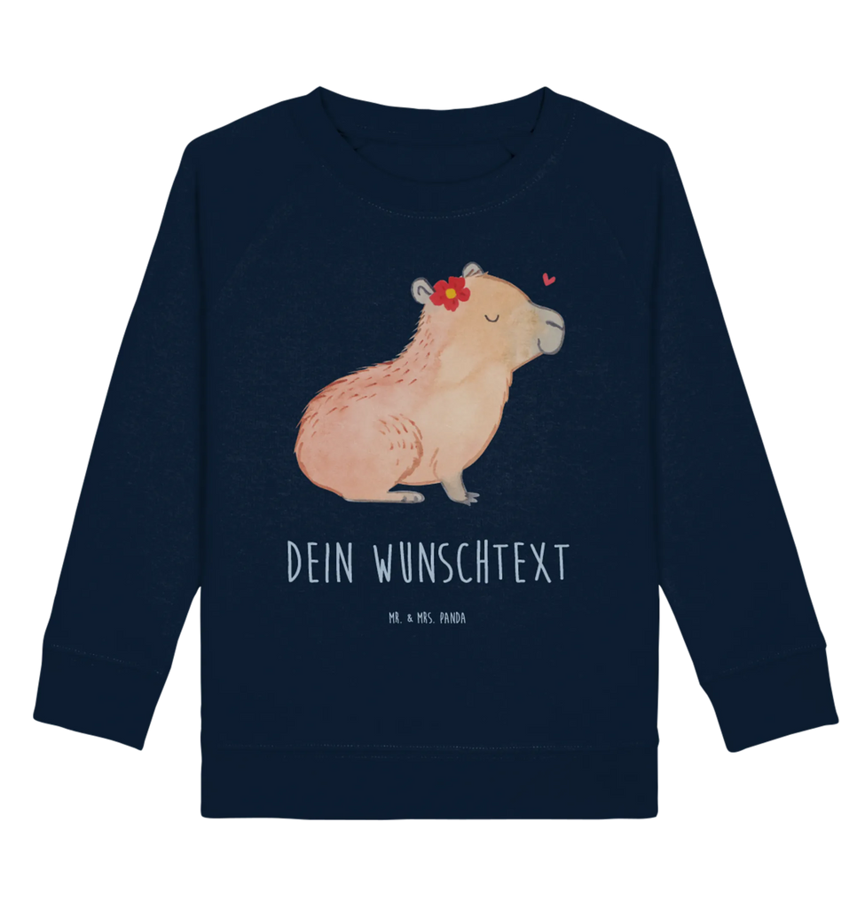 Personalisierter Kinder Pullover Capybara Blume Mädchen, Personalisierter Kinder Pullover, Jungen, Personalisiertes Kinder Sweatshirt, Tiermotive, Gute Laune, lustige Sprüche, Tiere, Capybara