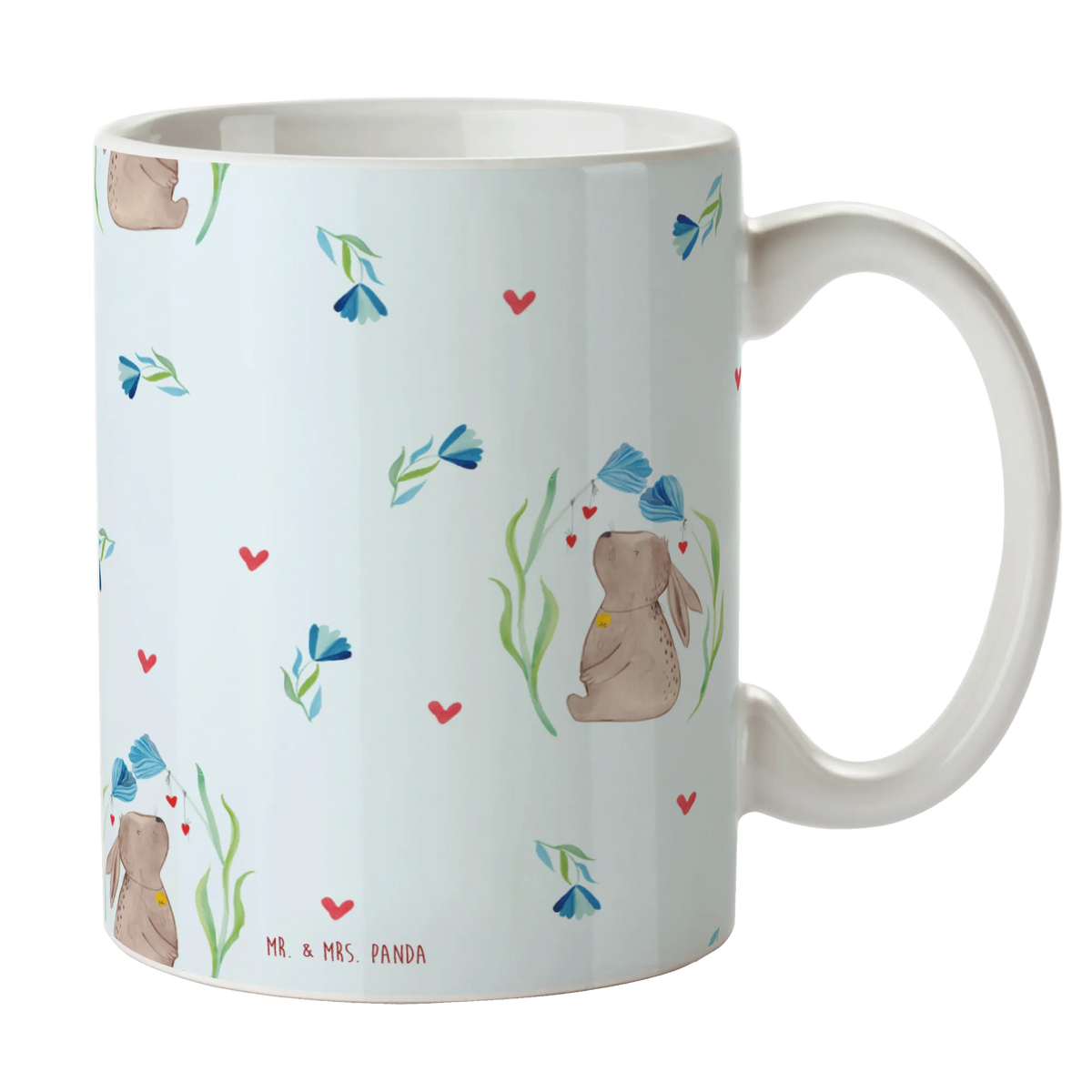 Mug Hare flower personalized mug, coffee mug, porcelain mug, ceramic mug, tea mug, mug with quotes, novelty mug, gift mug, office mug, mug, latte mug, mug with designs, custom mug, Easter, Easter bunny, hope, rabbit, baptism, child, pregnancy, birthday, birth, christening gift, Bunny, child's birthday, first child, dreams