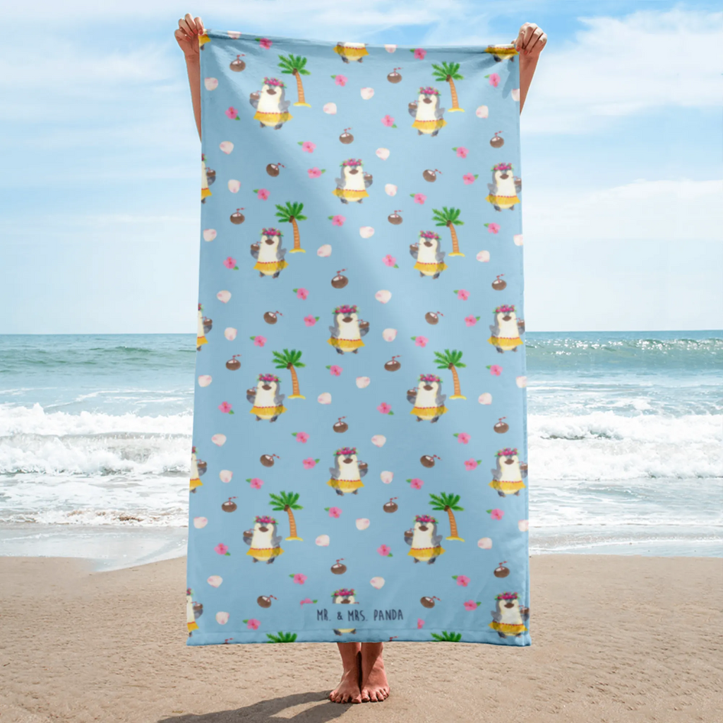 XL bath towel Penguin coconut XL bath towel, large beach towel, spa towel, extra large swim towel, oversized towel, luxury bath sheet, Penguin, North Pole, Winter, Penguins, aloha, penguins, Hawaii, coconut, vacation