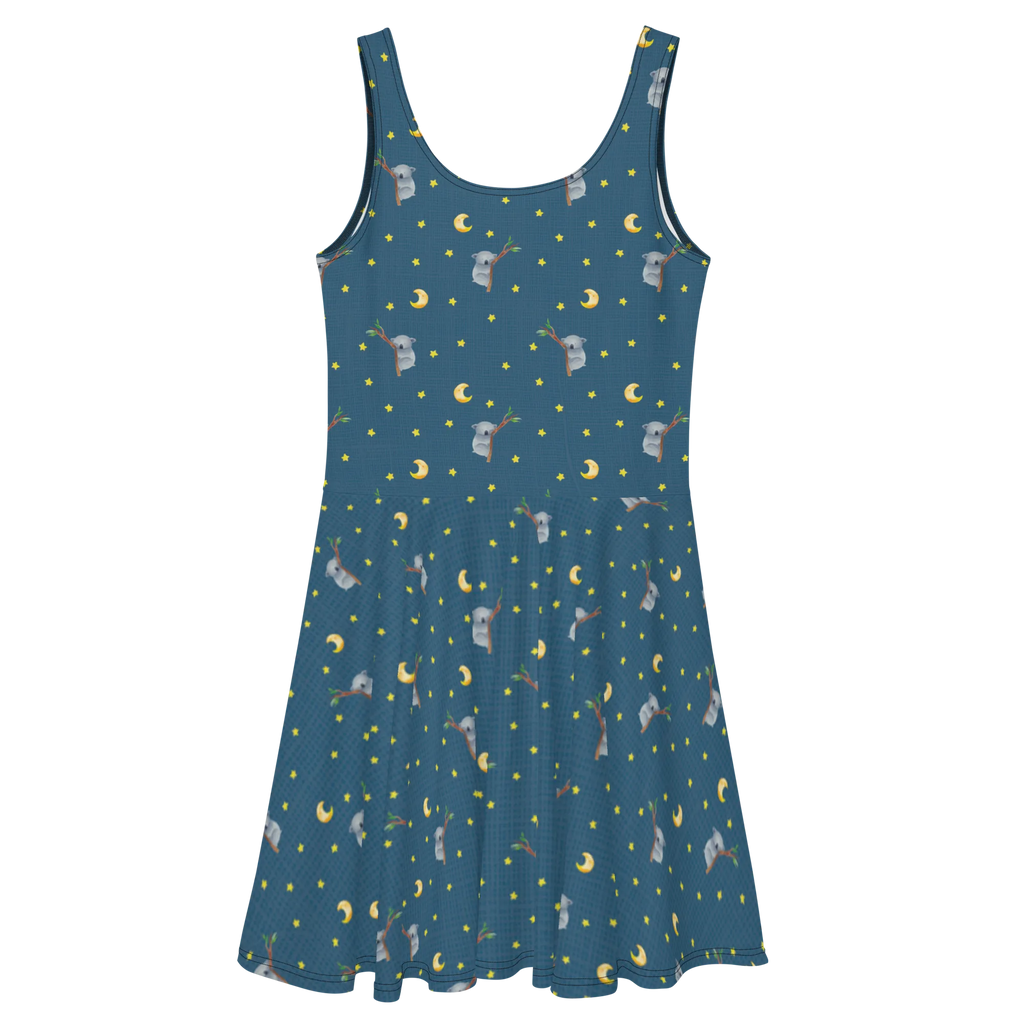Sommerkleid Koalabär Muster Skaterkleid, Sommerkleid, Kleid, Tiermotive, Gute Laune, lustige Sprüche, Tiere, schlafen, Schlafzimmer, Koala, Traum, Bär, Koalabär, träumen, Traumland