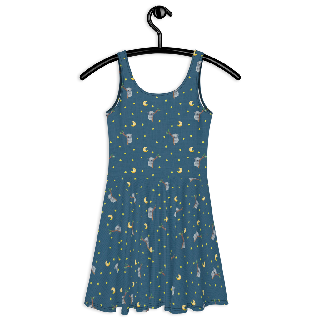 Sommerkleid Koalabär Muster Skaterkleid, Sommerkleid, Kleid, Tiermotive, Gute Laune, lustige Sprüche, Tiere, schlafen, Schlafzimmer, Koala, Traum, Bär, Koalabär, träumen, Traumland