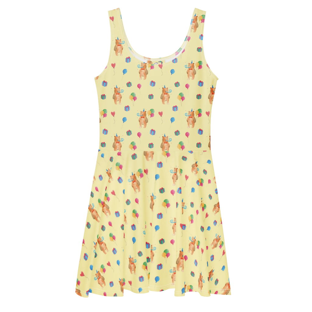 Summer dress bear Birthday Sommerkleid, Skaterkleid, Kleid, Teddy, Teddybär, Bär, Geburtstag, Glückwunsch, Alles Gute, Happy Birthday