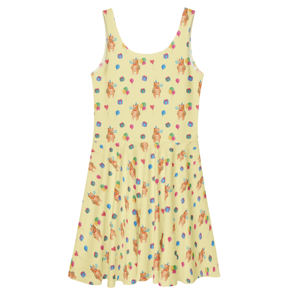 Summer dress bear Birthday Sommerkleid, Skaterkleid, Kleid, Teddy, Teddybär, Bär, Geburtstag, Glückwunsch, Alles Gute, Happy Birthday