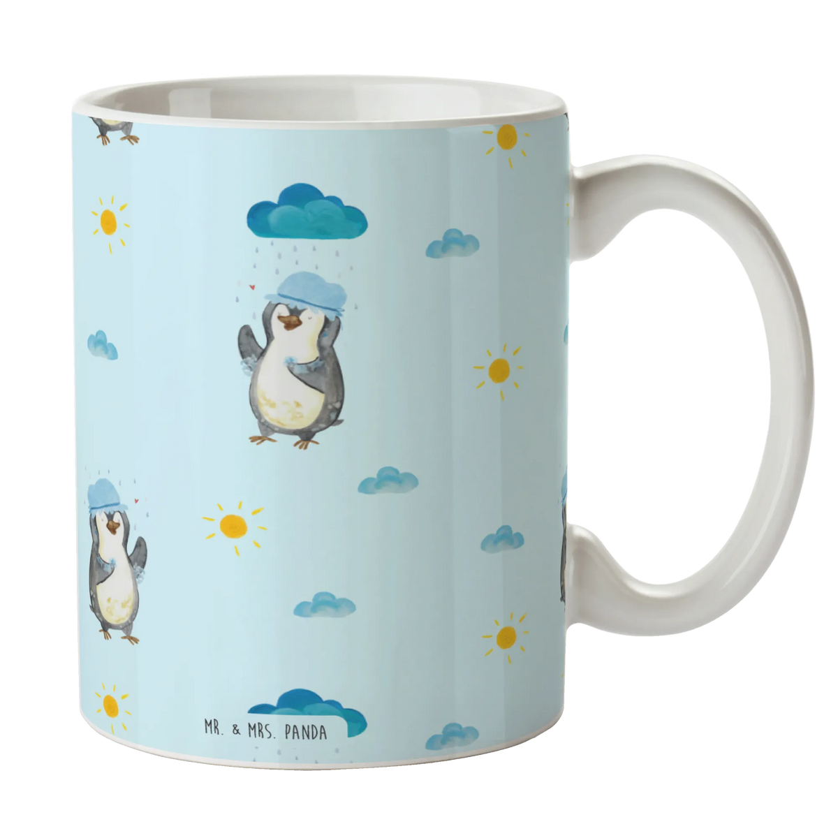 Mug Penguin have a shower North Pole, Penguins, new beginning, shower, new start, being happy, life motto, penguins