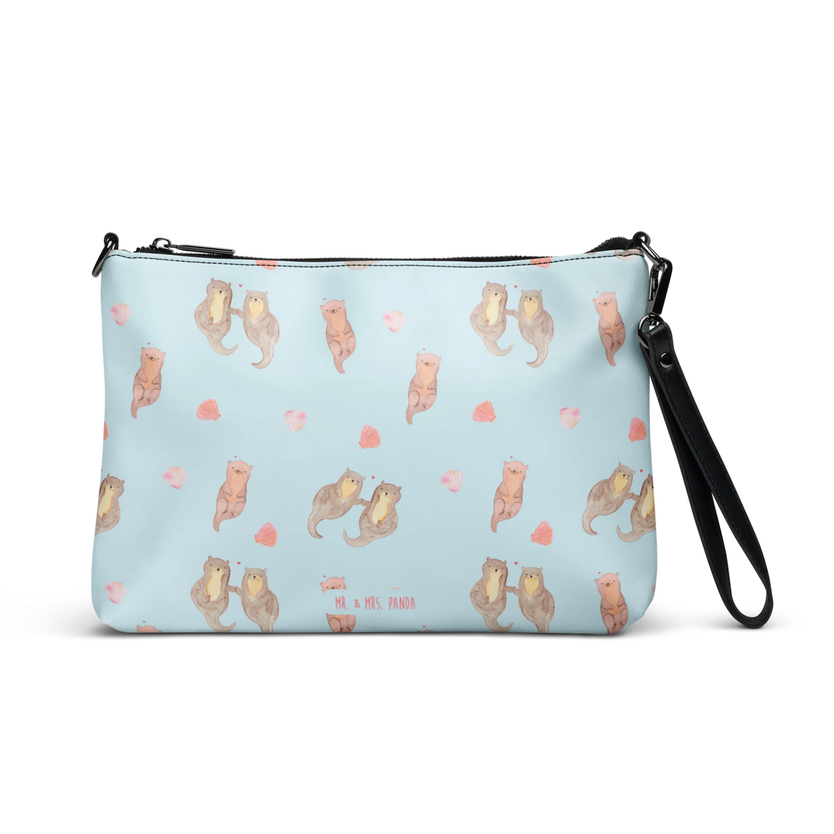 Handbag otter holding hands designer handbag, crossbody bag, fashion bags, women's handbags, leather handbag, messenger bag, purse, handbag, tote bag, clutch, shoulder bag, satchel, otter, marten, sea otter, European otter, water mammal, aquatic animal, baby otter, predator, water, otter gifts, animal lover, gift ideas for animal lovers, animal, mammal, water animal, gifts for people in love, Otter Sea Otter Lake Otter