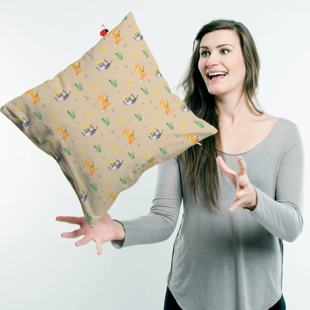 40x40 poduszka kruk Sombrero Motywy zwierzęce, dobra energia, zabawne powiedzonka, zwierzęta