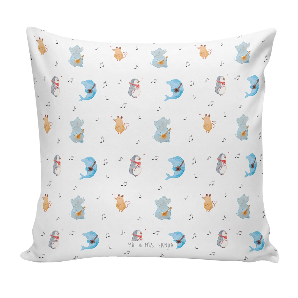 Cushion Big tape soft, 40 x 40, fluffy, Pillow, bed, settee, cushion, pad, couch, bedroom, pillows, pillow case, 40x40, sofa, small animals, cute, funny, cute animal motives, hand drawn, small world, funny sayings, good mood, happy, gifts, gift ideas, special gifts, animal lover, card, mouse, guitar, musicians, dolphin, dog, band, triangle, penguin, elephant, music