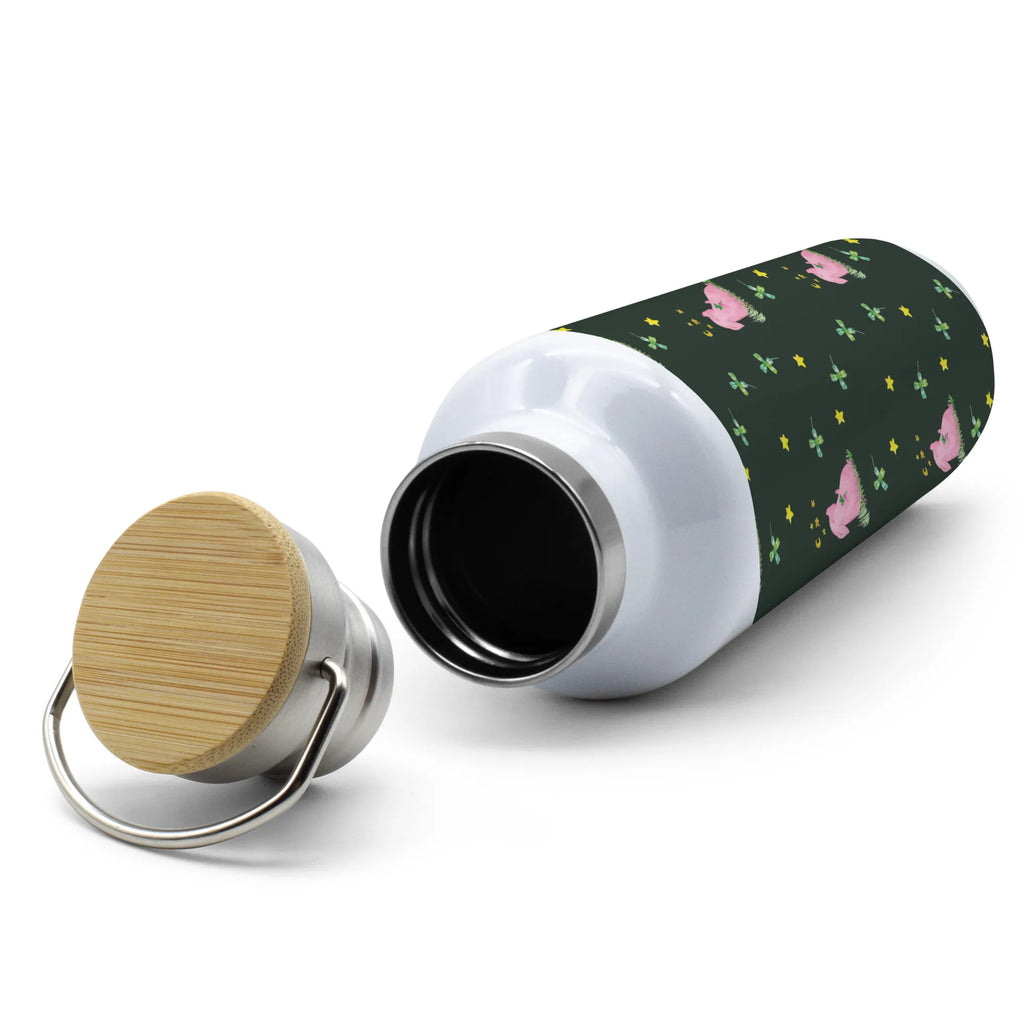 Drinks bottle Pig Luck small animals, cute, funny, cute animal motives, hand drawn, small world, funny sayings, good mood, happy, gifts, gift ideas, special gifts, animal lover, card, dreams, stars, piglet, asterisks, lucky charm, pig, motivation, Lucky bastard. Luck, goals