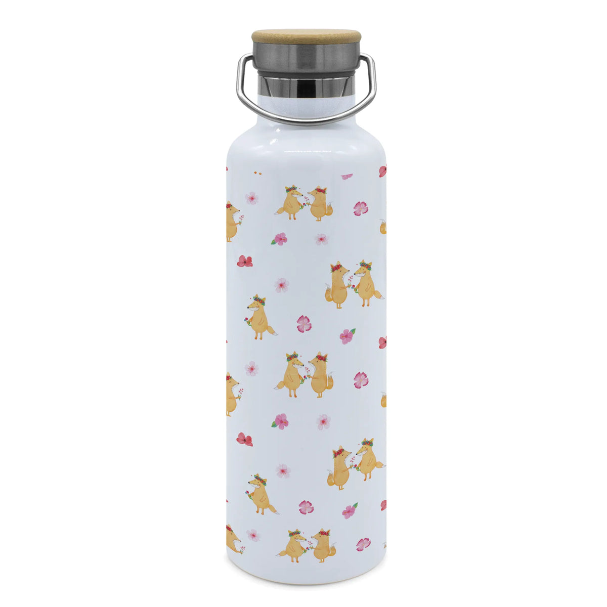 Drinks bottle Fox Flower fox, foxes, forest wildlife, clever as a fox, animal lover, me, proof of love, motivation, self-love, joy, flower girl, love, girlfriends, flowers, flower, girlfriend, fox girl