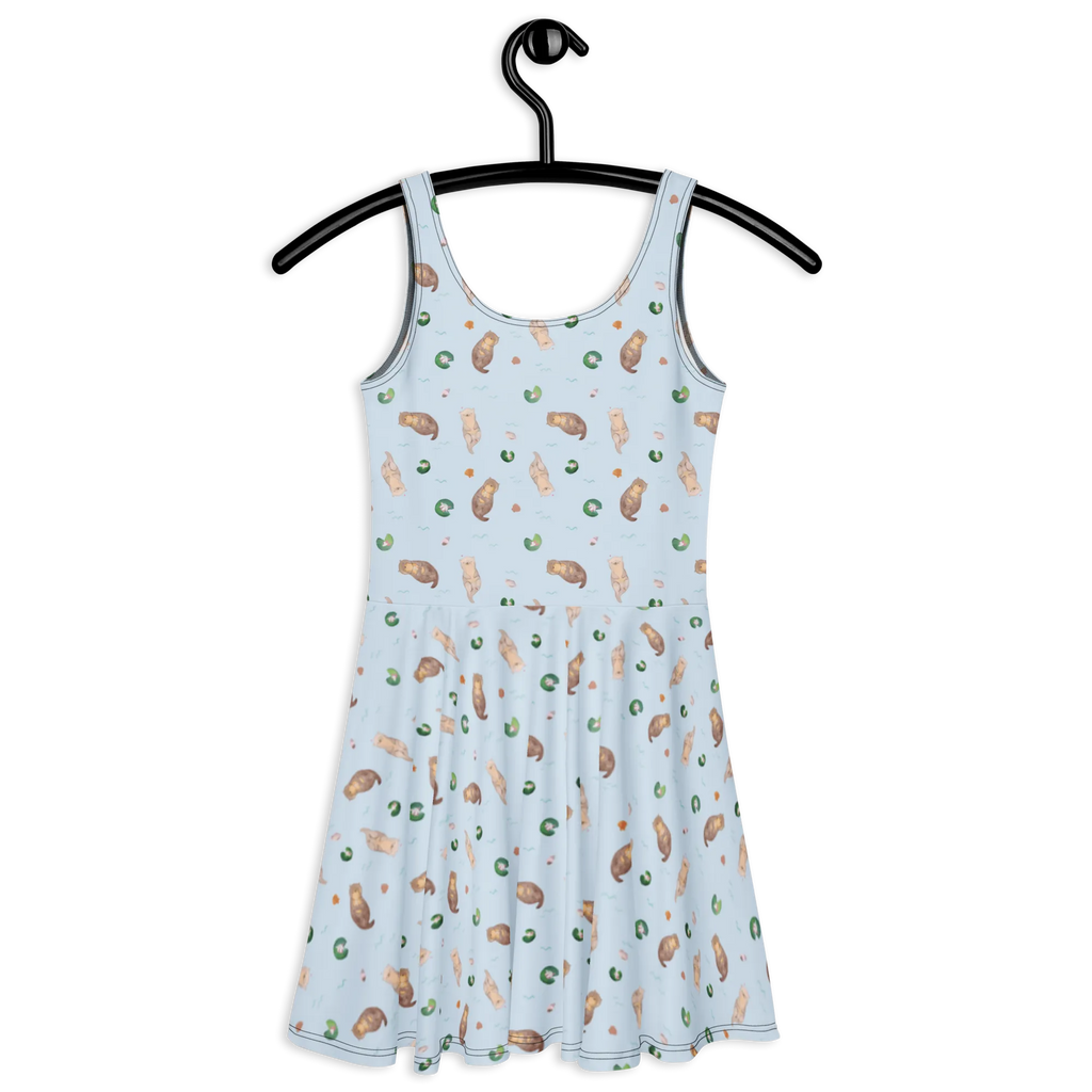 Summer dress otter shell Skaterkleid, Kleid, Sommerkleid, Fischotter, Seeotter, Otter, träumen, grübeln, Tagträumen, Motivation, Otterliebe, Büro