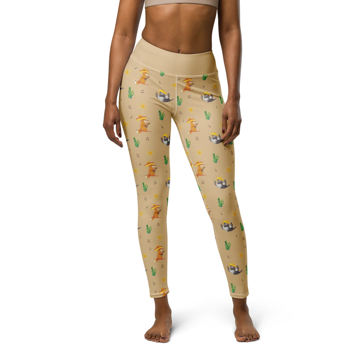 Spodnie do jogi kruk Sombrero Yogahose, Fitness-Leggings, Sport-Leggings, Yoga-Hose, Yoga-Leggings, Tights, Sporthose, Sportpants, High-Waist-Hose, Sport-Hose, Trainingshose, High-Waist-Leggings, Gym-Leggings, Damen-Leggings, Leggins, Leggings, Damen Sporthose, Sport-Tights, Fitnesshose, Tights Damen, Bunte Leggings, Gym-Hose, Pilates-Hose, Sportleggings, Yogatights, Stretchhose, Funktionshose, Yoga-Leggins, Yogaleggings, Sport Tights Damen, Lustige Sprüche, Tiere, Tiermotive, Gute Laune, Elster, Vogel, Motivation, Fröhlich sein, Glück Spruch, Spruch Positiv, Froh, Vögel, Rabe, glücklich sein