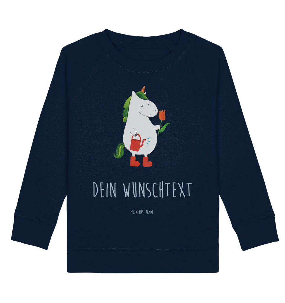 Personalisierter Kinder Pullover Einhorn Gärtner Jungen, Mädchen, Personalisierter Kinder Pullover, Personalisiertes Kinder Sweatshirt, Einhorn, Einhörner, Einhorn Deko, Unicorn, Garten, Luftballon, Stiefel, Blume, Giesskanne, Freude, Lebenslust, Freundin, Gießkanne