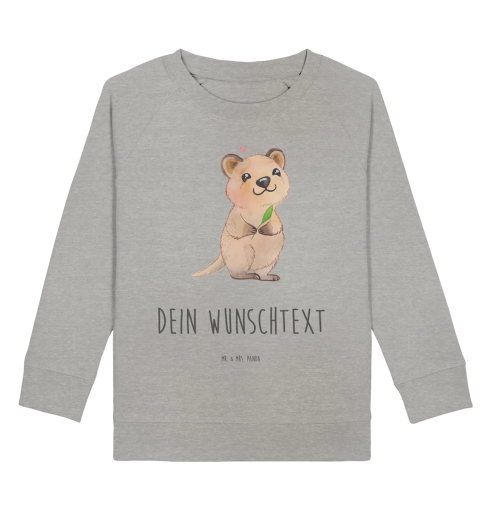 Personalisierter Kinder Pullover Quokka Happy Personalisiertes Kinder Sweatshirt, Personalisierter Kinder Pullover, Gute Laune, Lustige Sprüche, Tiere, Tiermotive, Aufschieberitis, Dinge Erledigen, Lustiger Spruch, Quokka, Verschieben, Niedliches Tier