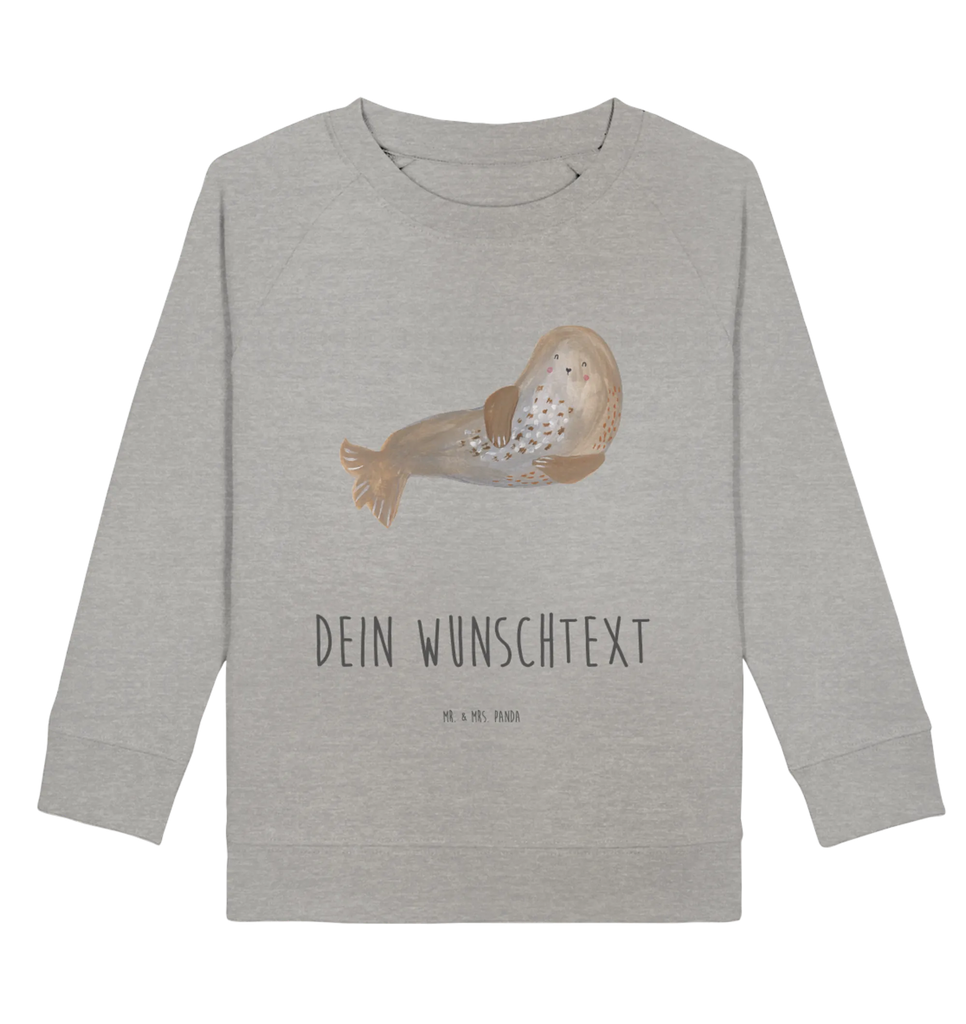 Personalisierter Kinder Pullover Robbe Lachen Mädchen, Jungen, Personalisierter Kinder Pullover, Personalisiertes Kinder Sweatshirt, Tiermotive, Gute Laune, lustige Sprüche, Tiere, Robben, Seehund, Meerestier, Nordsee, Ostsee, Robbe, Strand