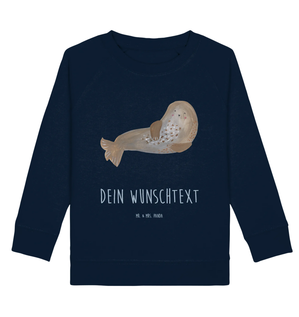 Personalisierter Kinder Pullover Robbe Lachen Mädchen, Jungen, Personalisierter Kinder Pullover, Personalisiertes Kinder Sweatshirt, Tiermotive, Gute Laune, lustige Sprüche, Tiere, Robben, Seehund, Meerestier, Nordsee, Ostsee, Robbe, Strand