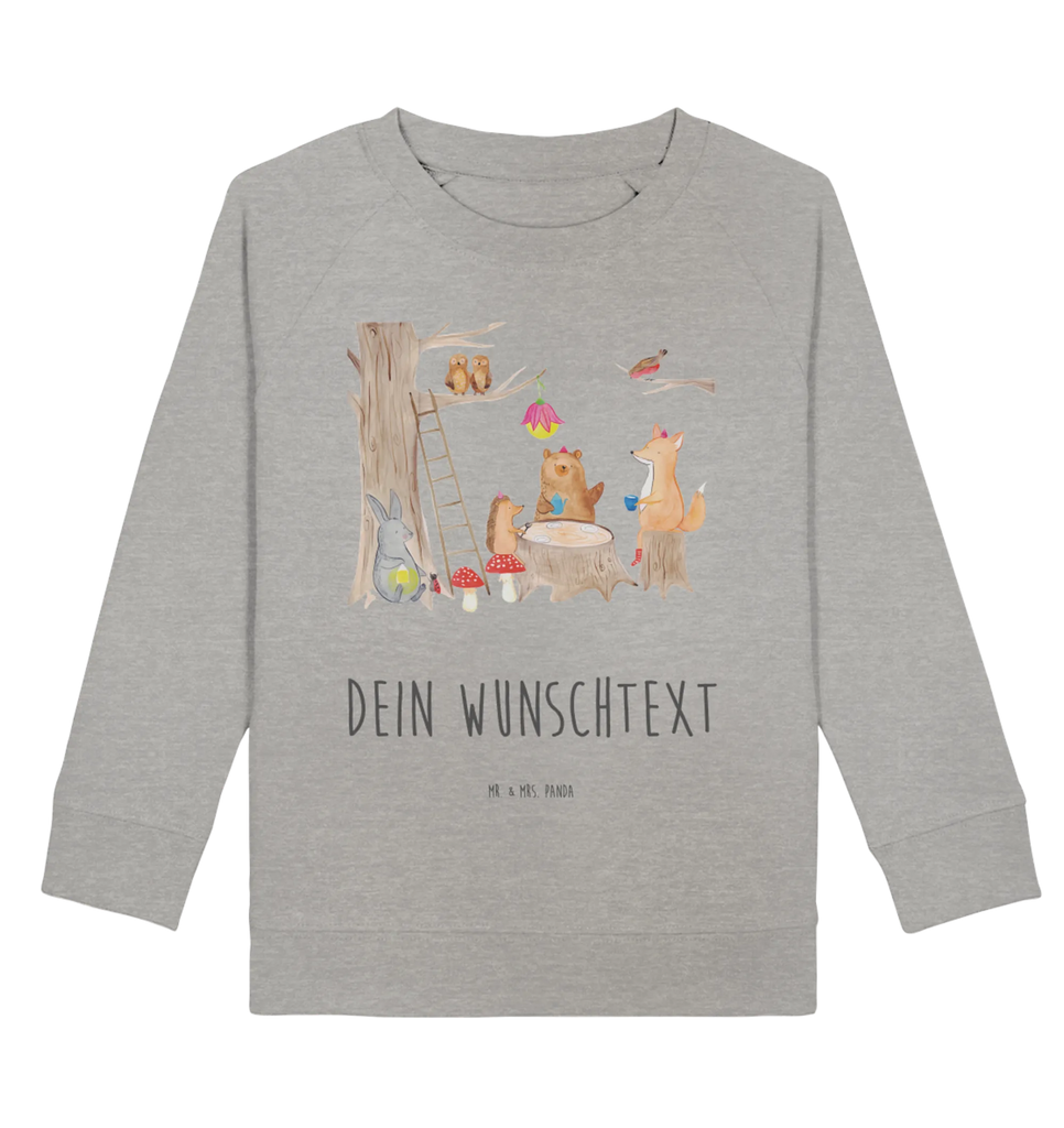 Personalisierter Kinder Pullover Waldtiere Picknick Personalisierter Kinder Pullover, Personalisiertes Kinder Sweatshirt, Gute Laune, Lustige Sprüche, Tiere, Tiermotive, Maus, Picknick, Wald, Eichhörnchen, Igel, Hase, Waldtiere, Fuchs