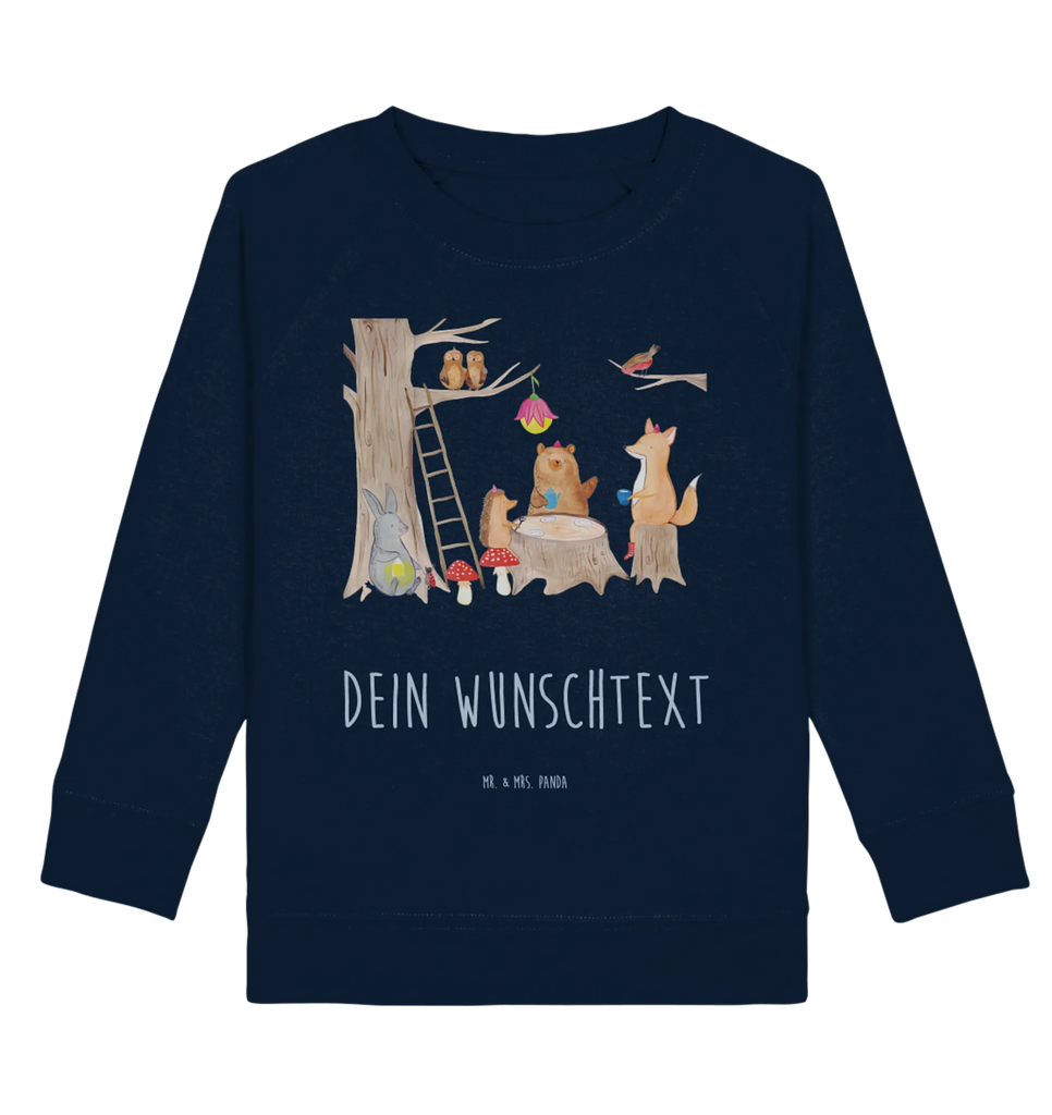 Personalisierter Kinder Pullover Waldtiere Picknick Personalisierter Kinder Pullover, Personalisiertes Kinder Sweatshirt, Gute Laune, Lustige Sprüche, Tiere, Tiermotive, Maus, Picknick, Wald, Eichhörnchen, Igel, Hase, Waldtiere, Fuchs