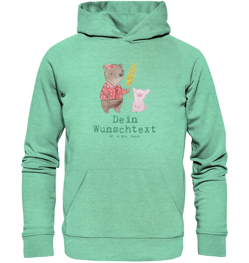 Personalized hoodie female farmer Heart gift, gift idea, best, farewell gift, passing exam, anniversary, retirement, promotion, job start, sayings, funny, profession