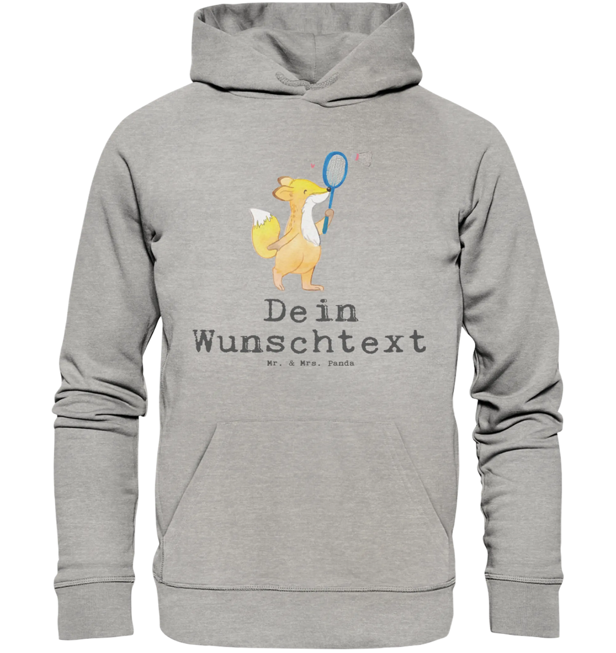 Personalized hoodie Fox play badminton Gift, giving, thank you, award, profit, athlete, Play shuttlecock