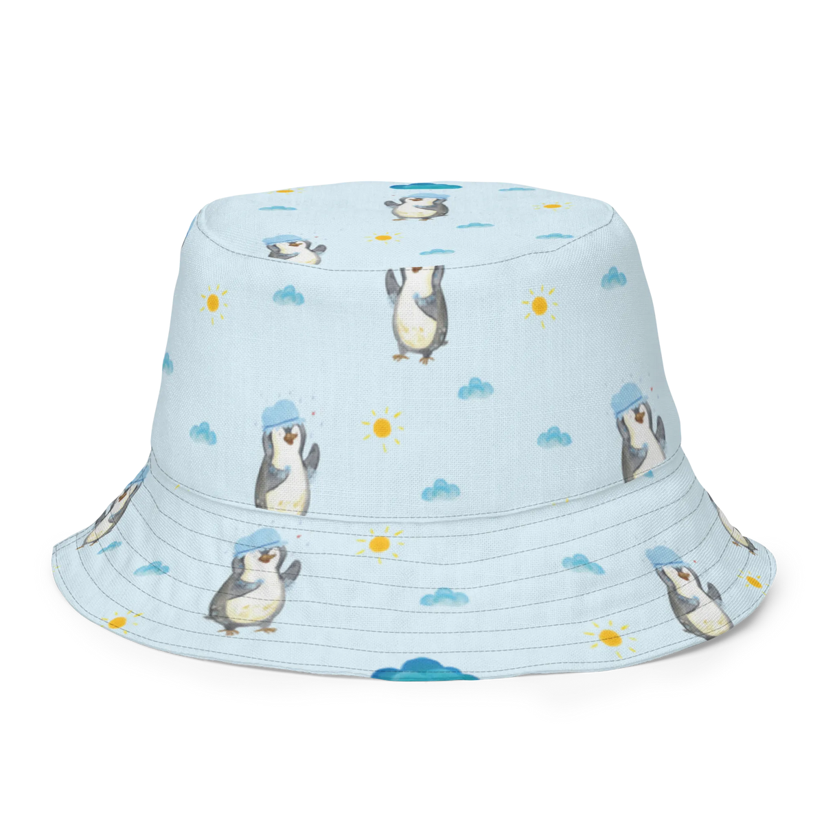 Sonnenhut Pinguin Duschen Muster Bucket Hat, Wendemütze, Krempenhut, Stoffmütze, Fischerkappe, Sonnenkappe, Sonnenhut, Freizeithut, Sonnenmütze, Wendecap, Anglermütze, Buschhut, Zweifarbiger Hut, Schlapphut, Fischerhut, Sommerhut, Sommermütze, Sonnenschutzhut, Trekkinghut, Wendehut, Tropenhut, Anglerhut, Outdoorhut, Stoffhut, Boonie Hat, Safarihut, Strandhut, Wanderhut, Pinguin, Neustart, glücklich sein, Dusche, Pinguine, Lebensmotto, Neuanfang, Motivation, Duschen