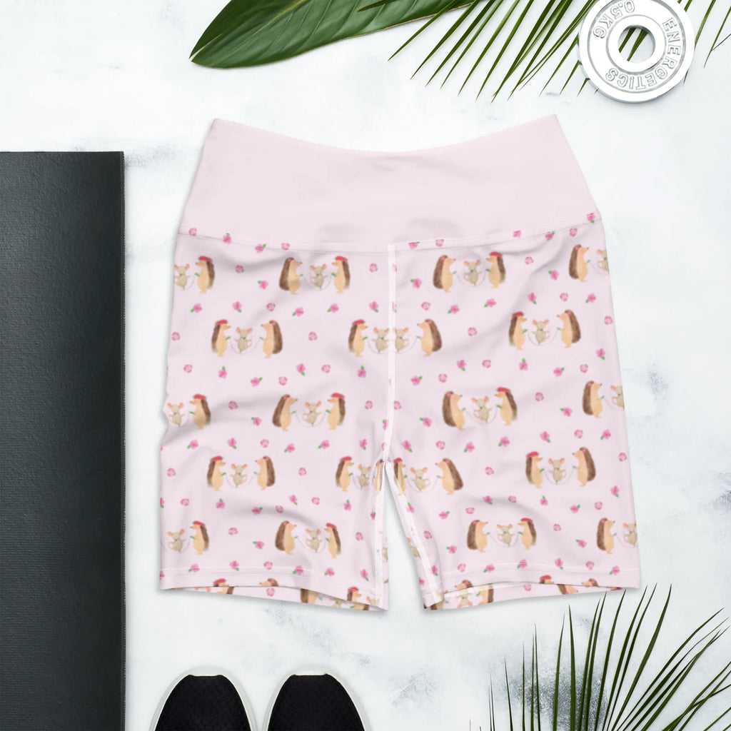 Yoga Shorts Hedgehog skipping Yogashorts, Yoga Shorts, Sportshorts, Sportbekleidung, Fitnesshose, Sporthose, Yogabekleidung, Yoga Shorts Damen, Sportshorts Damen, Tiermotive, Gute Laune, lustige Sprüche, Tiere, Igel, Seilspringen, Maus, Kinder, Kindergarten, Seilhüpfen