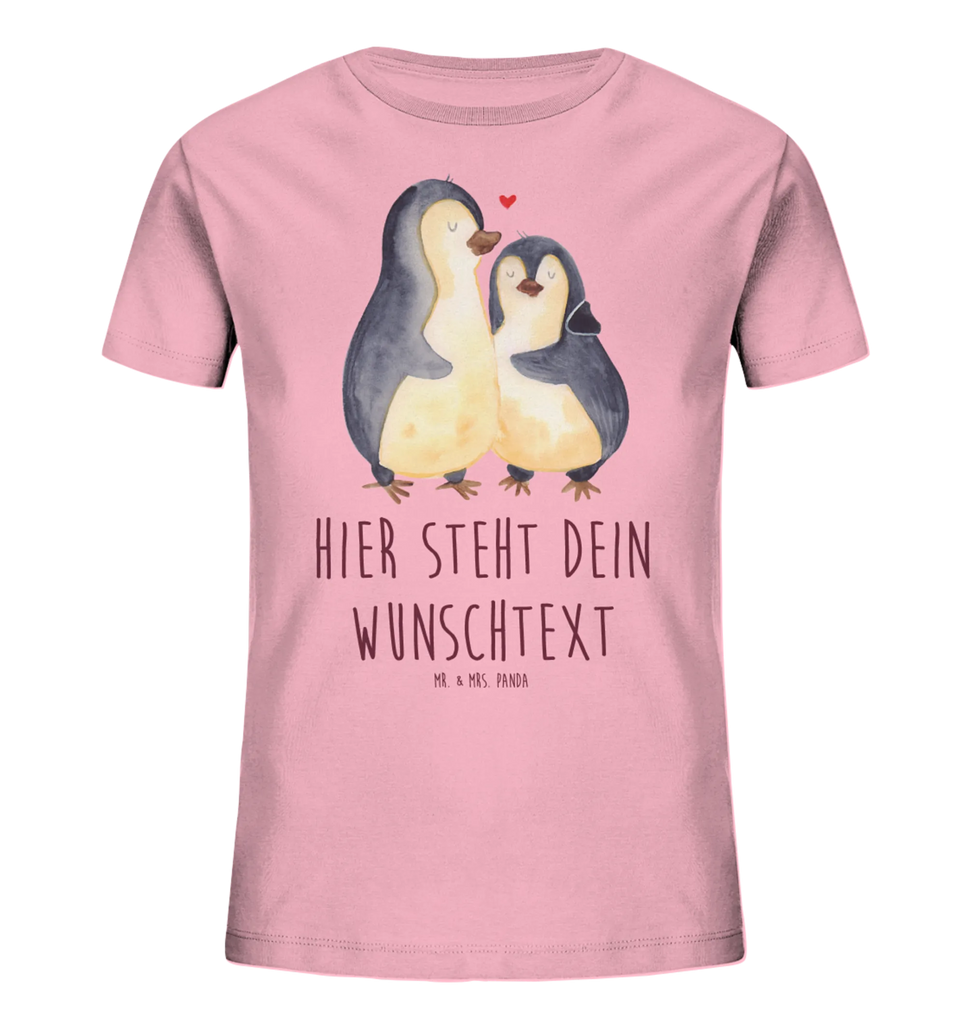 Spersonalizowana koszulka dla dzieci Pingwin przytulać Personalisiertes Kinder T-Shirt, Pinguin, Verlobung, Jahrestag, Liebesgeschenk, Liebe, Hochzeitstag, Hochzeitsgeschenk, Liebesbeweis, Hochzeit, Liebespaar
