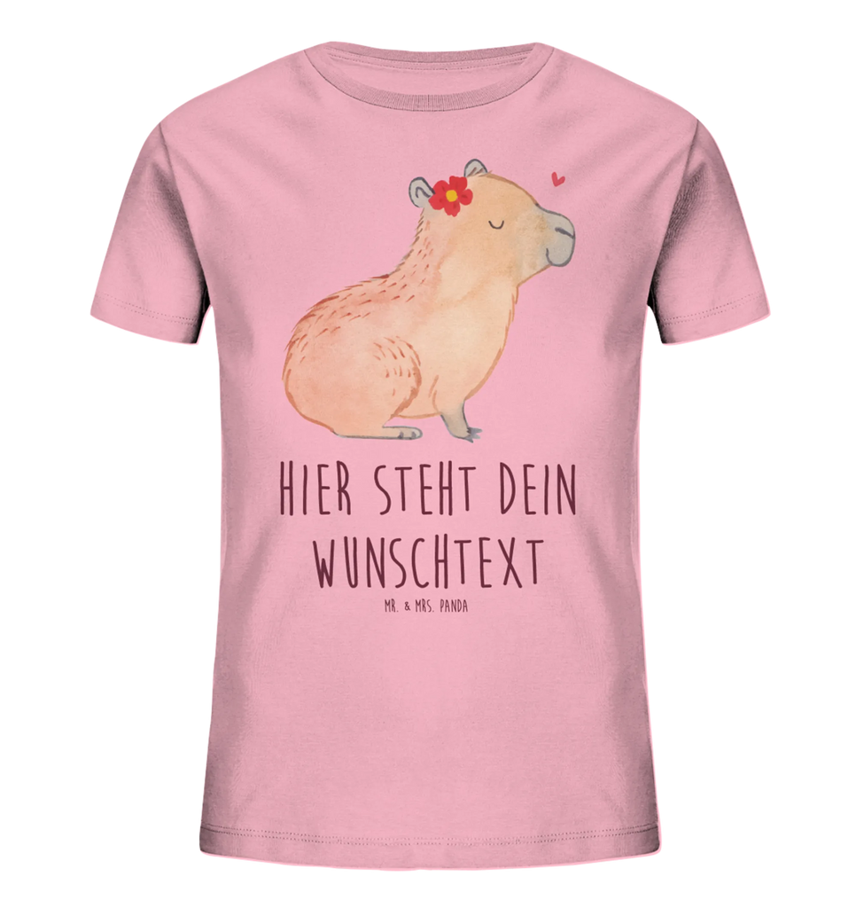 Spersonalizowana koszulka dla dzieci Kapibara kwiat Personalisiertes Kinder T-Shirt, Tiermotive, Gute Laune, lustige Sprüche, Tiere, Capybara