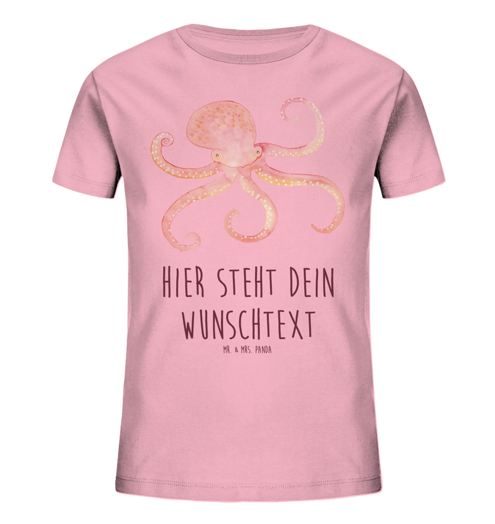 Spersonalizowana koszulka dla dzieci Ośmiornica Personalisiertes Kinder T-Shirt, Tiermotive, Gute Laune, lustige Sprüche, Tiere, Meerestier, Wasser, Arme, Meer, Tintenfisch, Ozean, Krake