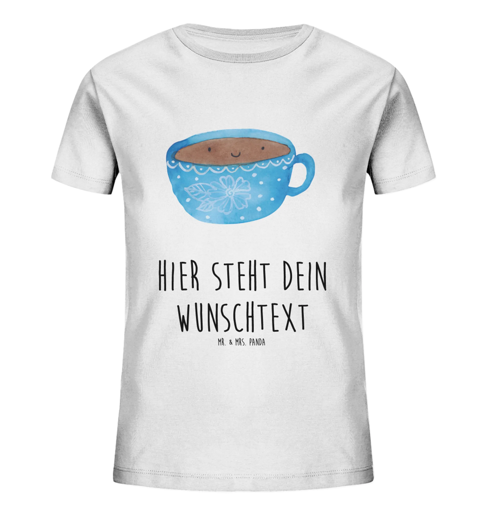 Spersonalizowana koszulka dla dzieci Kawa kubek Personalisiertes Kinder T-Shirt, Lustige Sprüche, Tiere, Tiermotive, Gute Laune, Genuss, Glücklich, Liebe, Tasse, Kaffee, Geschmack