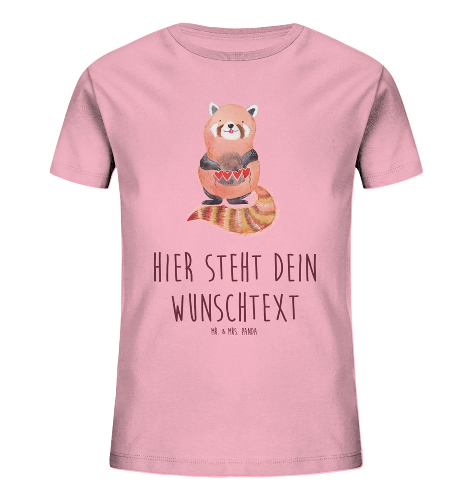 Spersonalizowana koszulka dla dzieci Czerwony Panda Personalisiertes Kinder T-Shirt, Lustige Sprüche, Tiermotive, Gute Laune, Tiere, Panda, Rot, Herz, Lieblingsmensch, Liebe, Liebling