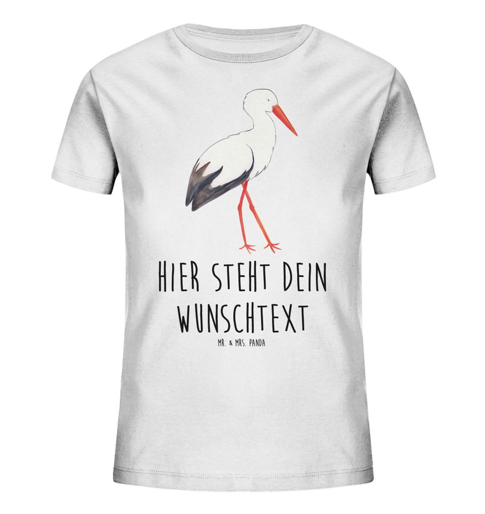 Spersonalizowana koszulka dla dzieci Bocian Personalisiertes Kinder T-Shirt, Lustige Sprüche, Tiere, Tiermotive, Gute Laune, Störche, Mütter, Babybauch, Mutter Werden, Schwanger, Mutter, Storch, Geburt, Baby, Schwangerschaft