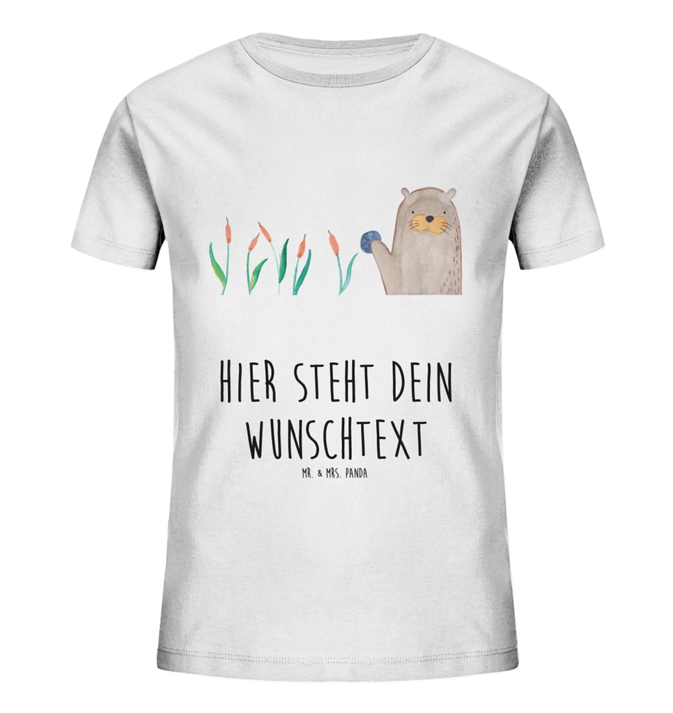 Spersonalizowana koszulka dla dzieci wydra kamień Personalisiertes Kinder T-Shirt, Otter, Fischotter, Seeotter, Otter Seeotter See Otter