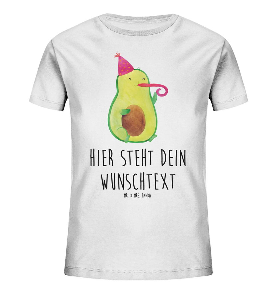 Personalisiertes Kinder T-Shirt Avocado Feier Personalisiertes Kinder T-Shirt, Avocado, Veggie, Gesund, Vegan, Party, Feier, Tröte, Gute Laune, Feierlichkeit, Geburtstag, Fete