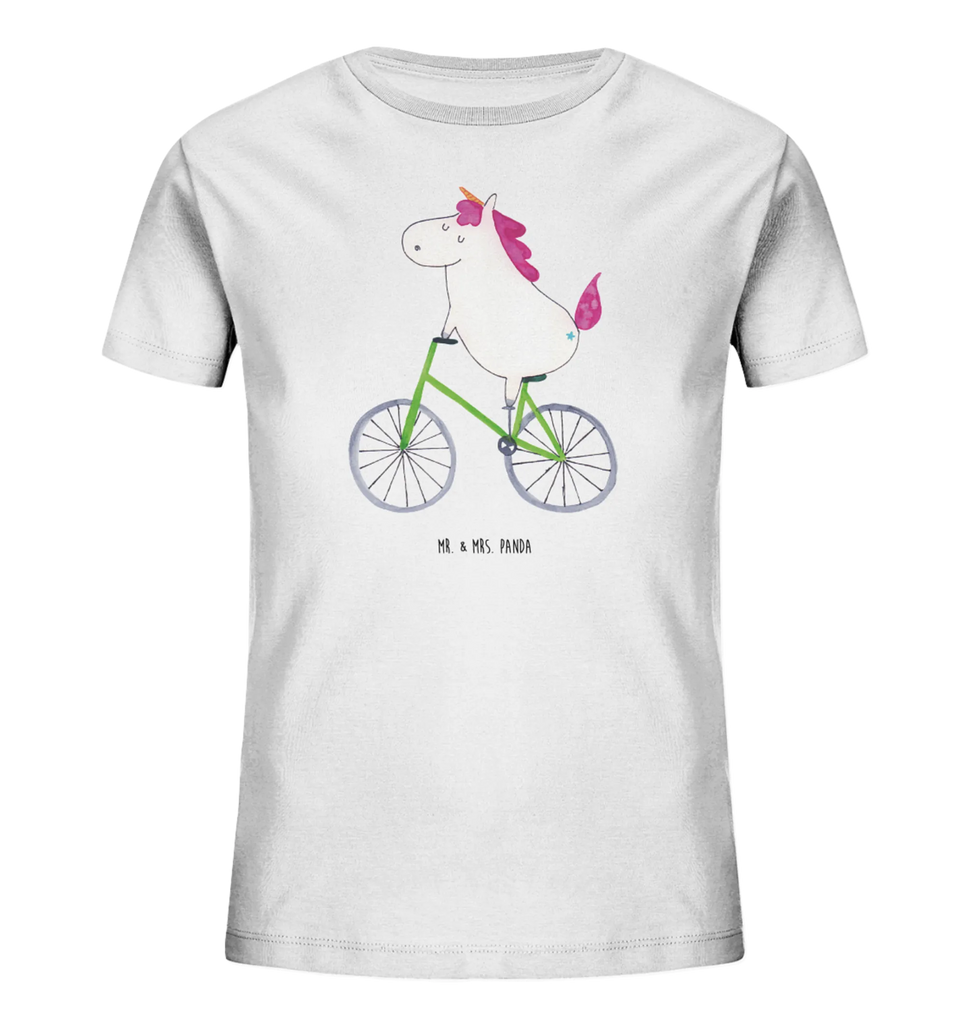 Organic Kinder T-Shirt Einhorn Radfahrer Kinder T-Shirt Jungen, Kinder T-Shirt, Kinder T-Shirt Mädchen, Unicorn, Einhorn, Einhörner, Einhorn Deko, Radfahrer, Konfetti, Liebeskummer, Kummer, Rad, Feenstaub, Luxusproblem, Radfahren, Bike