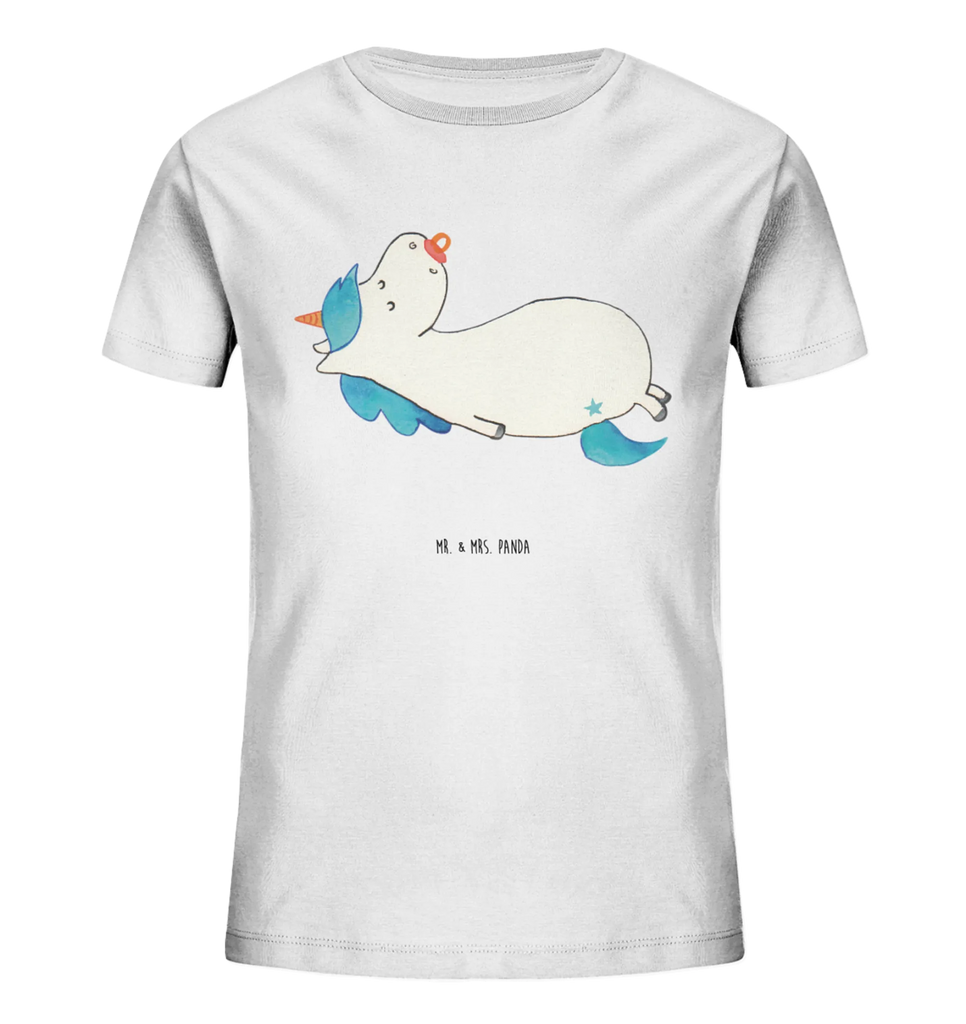 Organic Kids T-Shirt unicorn dummy Kinder T-Shirt Mädchen, Kinder T-Shirt Jungen, Kinder T-Shirt, Unicorn, Einhorn, Einhörner, Einhorn Deko, Geschenk Geburt, Geburt, Säugling, Baby, Kleinkind, Geburtstag, Schnuller, Mutter, Mama