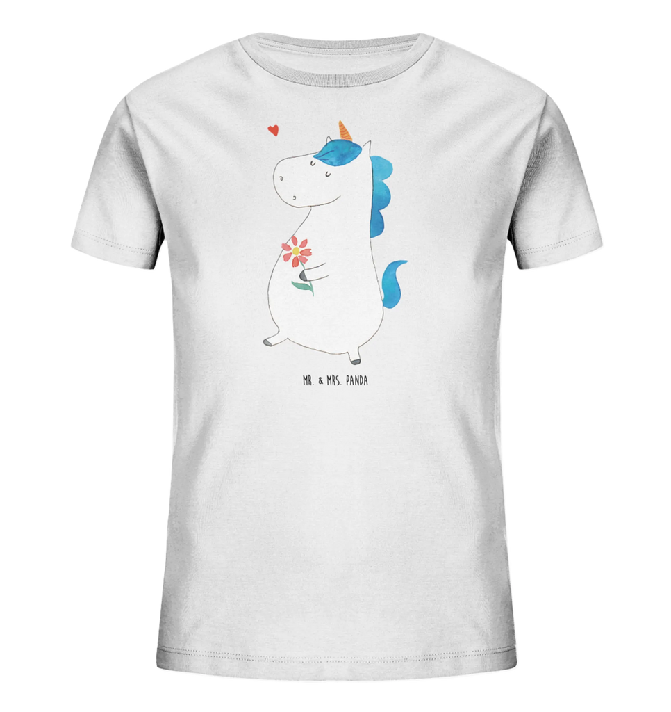 Organiczna koszulka dziecięca Jednorożec spacer Kinder T-Shirt Jungen, Kinder T-Shirt, Kinder T-Shirt Mädchen, Unicorn, Einhorn, Einhörner, Einhorn Deko, Blumen, Mutter, Gute Laune, Spaziergang, Glitzer, Freude, Freundin, Motivation, Schwester