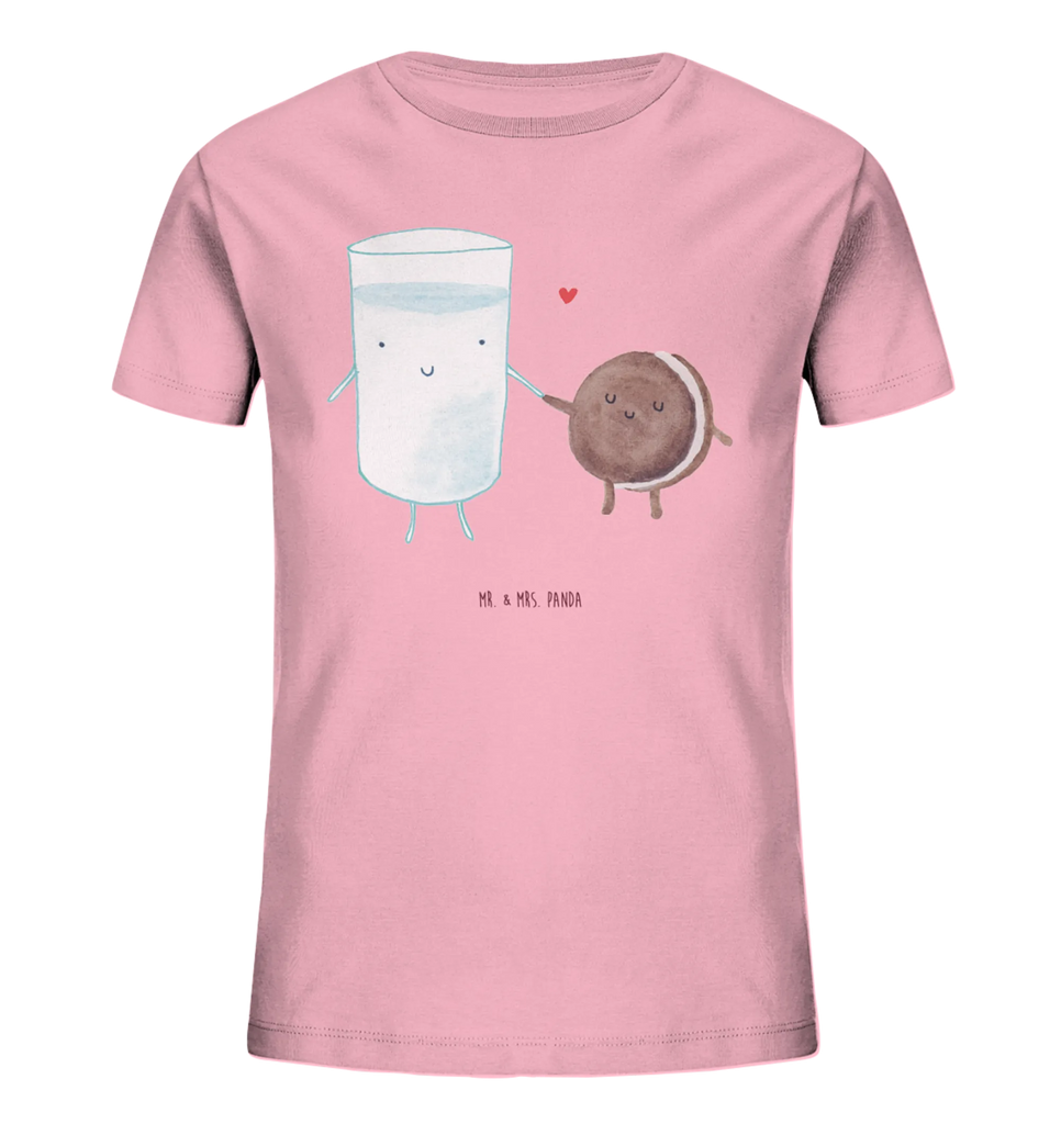 Organic Kinder T-Shirt Milch Keks Kinder T-Shirt, Kinder T-Shirt Jungen, Kinder T-Shirt Mädchen, Gute Laune, Tiere, Tiermotive, lustige Sprüche, Kaffee, Milch, Einladung Frühstück, Keks, perfektes Paar, romantisch, Milk, Cookie, Motiv süß, Kekse